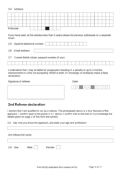 Form B(OS) Application for Registration as a British Citizen - United Kingdom, Page 10