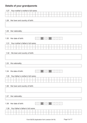 Form B(OS) Application for Registration as a British Citizen - United Kingdom, Page 5