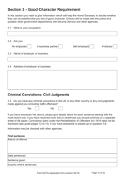 Form B(OTA) Application for Registration as a British Citizen by British Overseas Territories Citizen, British Overseas Citizen, British Protected Person, British Subject (Under the British Nationality Act 1981), British National (Overseas) - United Kingdom, Page 10