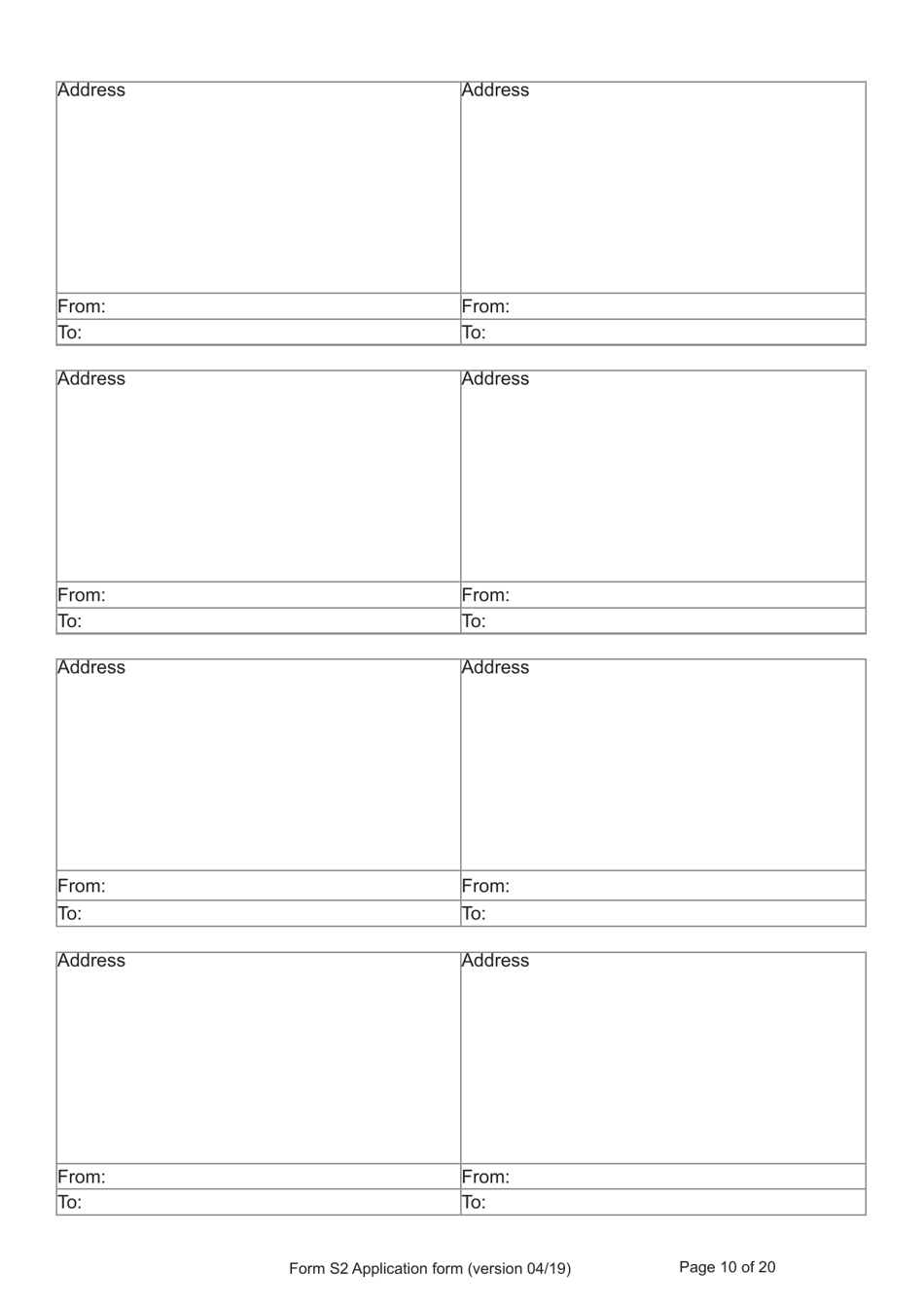 Form S2 Application for Registration as a British Citizen / A British Overseas Territories Citizen / A British Overseas Citizen / A British Subject by or on Behalf of a Stateless Person Born Outside of the UK and the Overseas Territories on or After 1 January 1983 - United Kingdom, Page 10