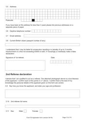 Form S3 Application for Registration as a British Citizen, or a British Overseas Citizen - United Kingdom, Page 12