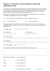 Form S3 Application for Registration as a British Citizen, or a British Overseas Citizen - United Kingdom, Page 14