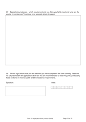 Form S3 Application for Registration as a British Citizen, or a British Overseas Citizen - United Kingdom, Page 19