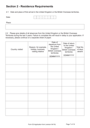 Form S3 Application for Registration as a British Citizen, or a British Overseas Citizen - United Kingdom, Page 7