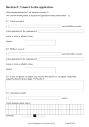 Form T Application for Registration as a British Citizen by a Person Who: Was Born in the UK on or After 1 January 1983/Has Lived in the UK up to the Age of 10 - United Kingdom, Page 22