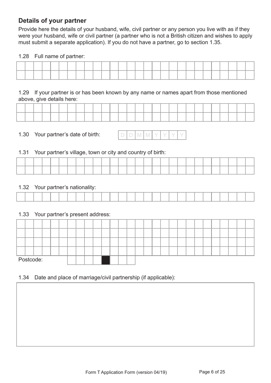 Form T Application for Registration as a British Citizen by a Person Who: Was Born in the UK on or After 1 January 1983 / Has Lived in the UK up to the Age of 10 - United Kingdom, Page 6