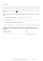 Form UKF Application for Registration as a British Citizen by a Person Born Before 1 July 2006 Whose Parents Were Not Married - United Kingdom, Page 11