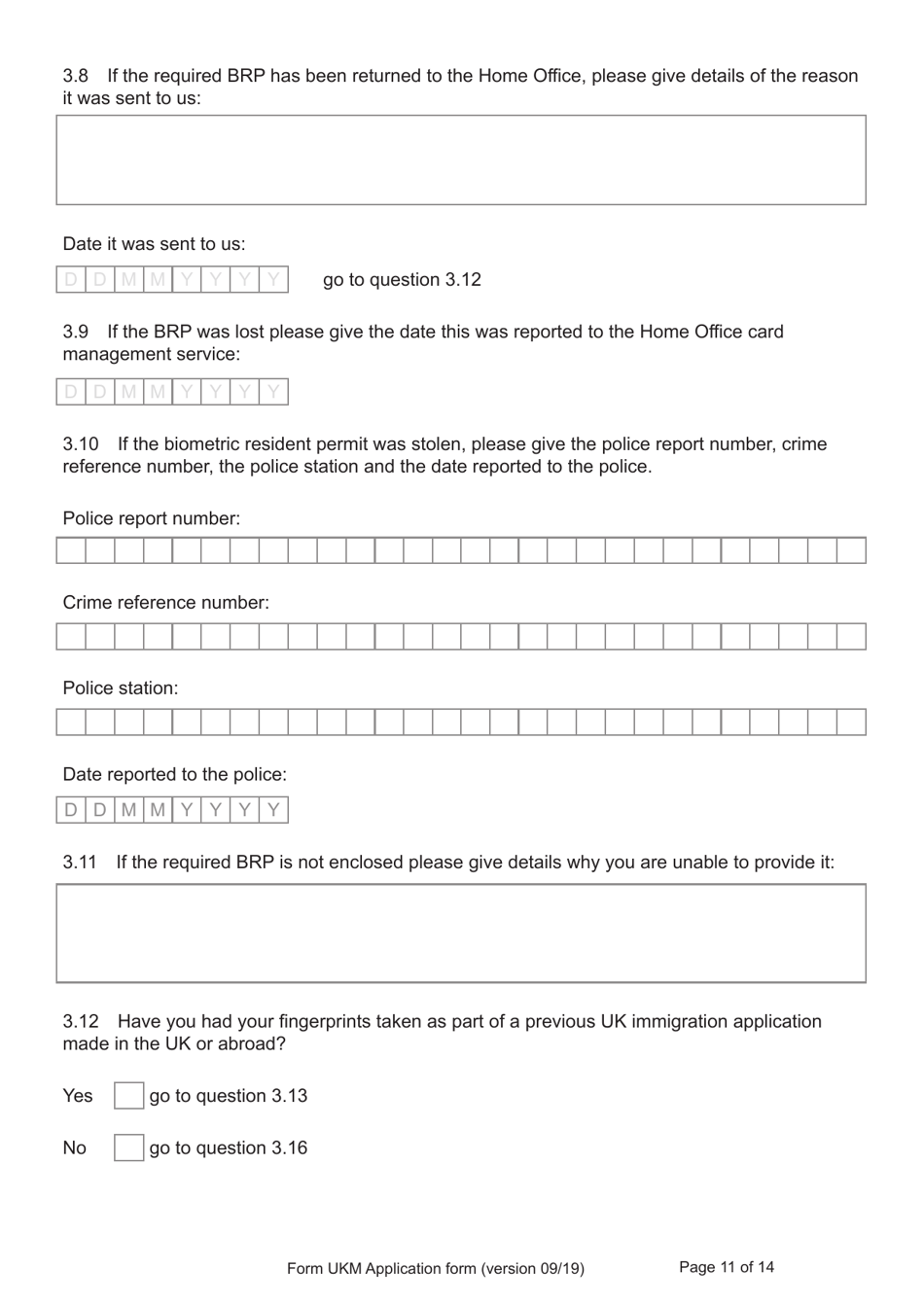 Form UKM Application for Registration as a British Citizen by a Person Born Before 1983 to a British Mother - United Kingdom, Page 11