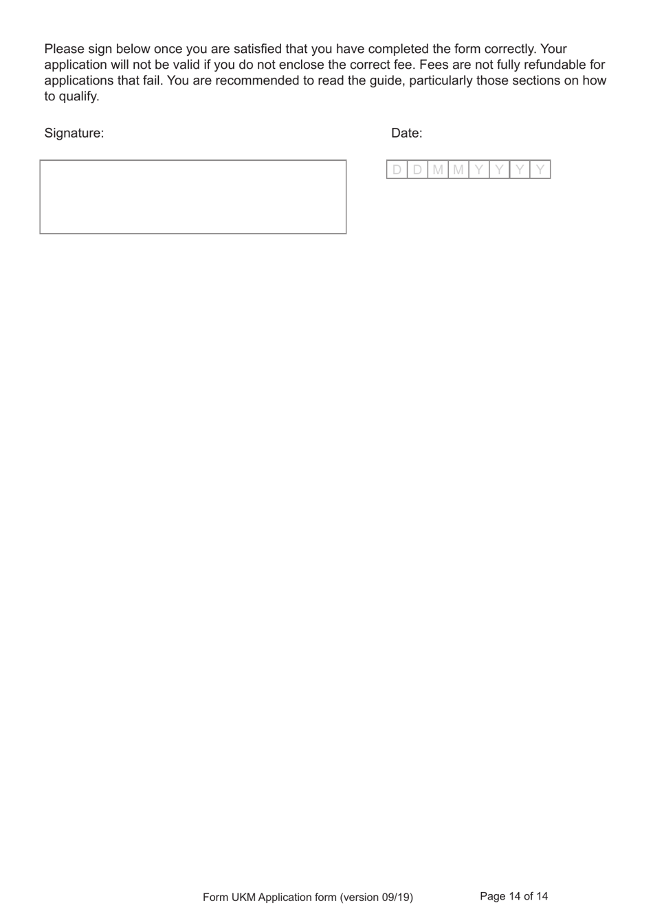 Form UKM Application for Registration as a British Citizen by a Person Born Before 1983 to a British Mother - United Kingdom, Page 14