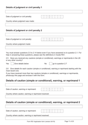 Form RS1 Application for Registration as a British Citizen by a Person Who Has Made a Declaration of Renunciation - United Kingdom, Page 11
