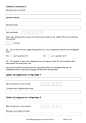 Form RS2 Application for Registration as a British Overseas Territories Citizen by a Person Who Has Made a Declaration of Renunciation - United Kingdom, Page 10