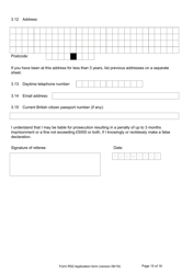 Form RS2 Application for Registration as a British Overseas Territories Citizen by a Person Who Has Made a Declaration of Renunciation - United Kingdom, Page 15