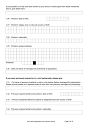 Form RS2 Application for Registration as a British Overseas Territories Citizen by a Person Who Has Made a Declaration of Renunciation - United Kingdom, Page 5