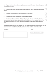 Form UKF (M) Application for Registration as a British Citizen by a Person Born on or After 1 July 2006 to a British Father Where the Mother Was Married to Someone Other Than the Natural Father - United Kingdom, Page 22