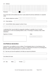 Form UKF (M) Application for Registration as a British Citizen by a Person Born on or After 1 July 2006 to a British Father Where the Mother Was Married to Someone Other Than the Natural Father - United Kingdom, Page 9