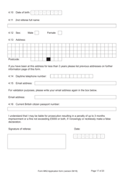 Form MN3 Application for Registration of a Child Under 18 as a British Overseas Citizen - United Kingdom, Page 17