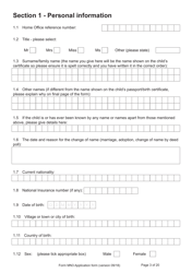 Form MN3 Application for Registration of a Child Under 18 as a British Overseas Citizen - United Kingdom, Page 3