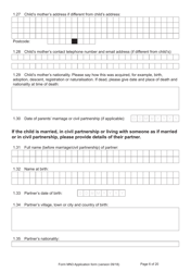 Form MN3 Application for Registration of a Child Under 18 as a British Overseas Citizen - United Kingdom, Page 6