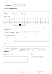 Form MN4 Application for Registration of a Child Under 18 as a British Subject - United Kingdom, Page 17
