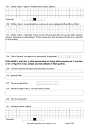 Form MN4 Application for Registration of a Child Under 18 as a British Subject - United Kingdom, Page 6