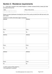 Form MN4 Application for Registration of a Child Under 18 as a British Subject - United Kingdom, Page 8