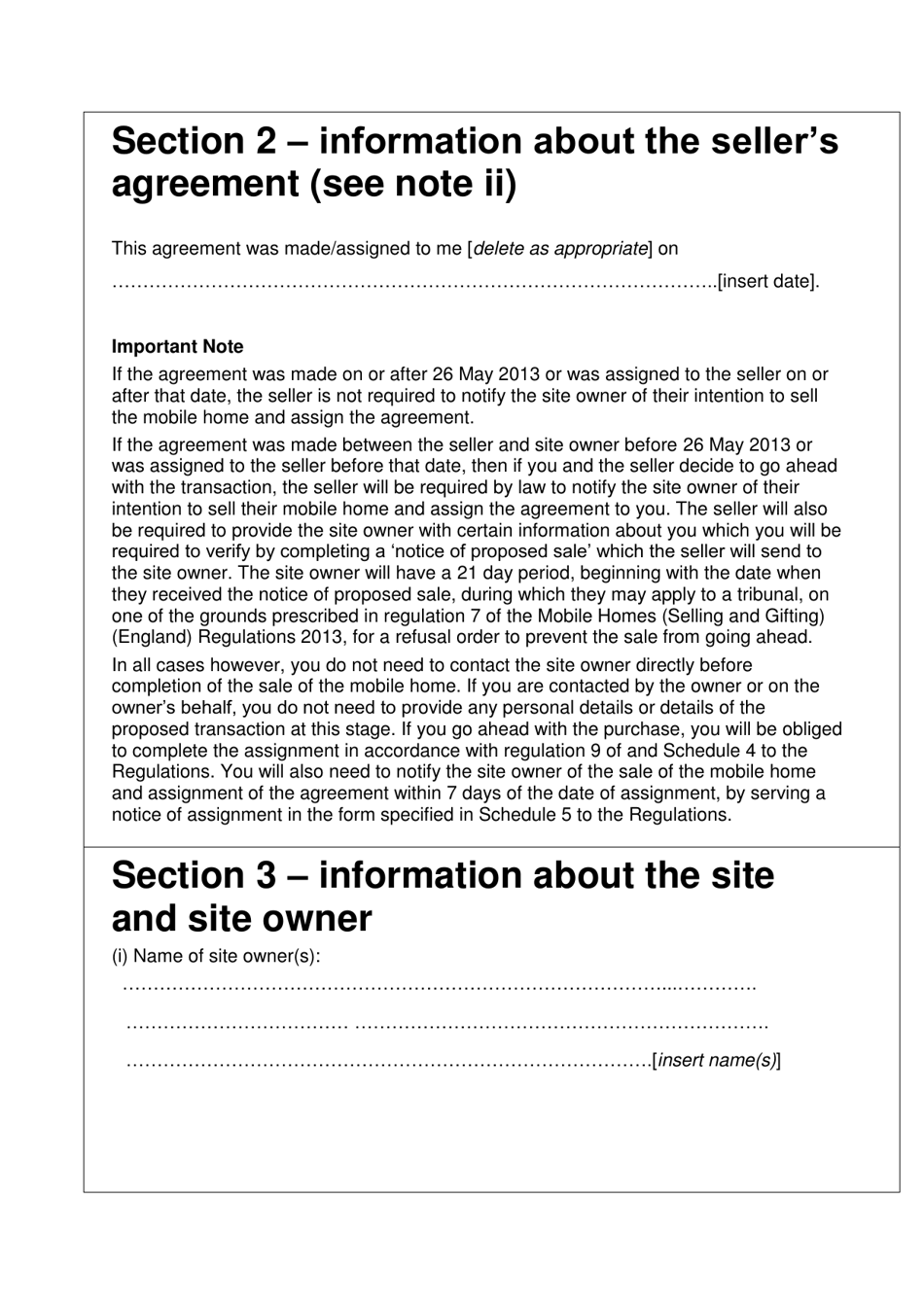 Schedule 1 Buyers Information Form - United Kingdom, Page 3