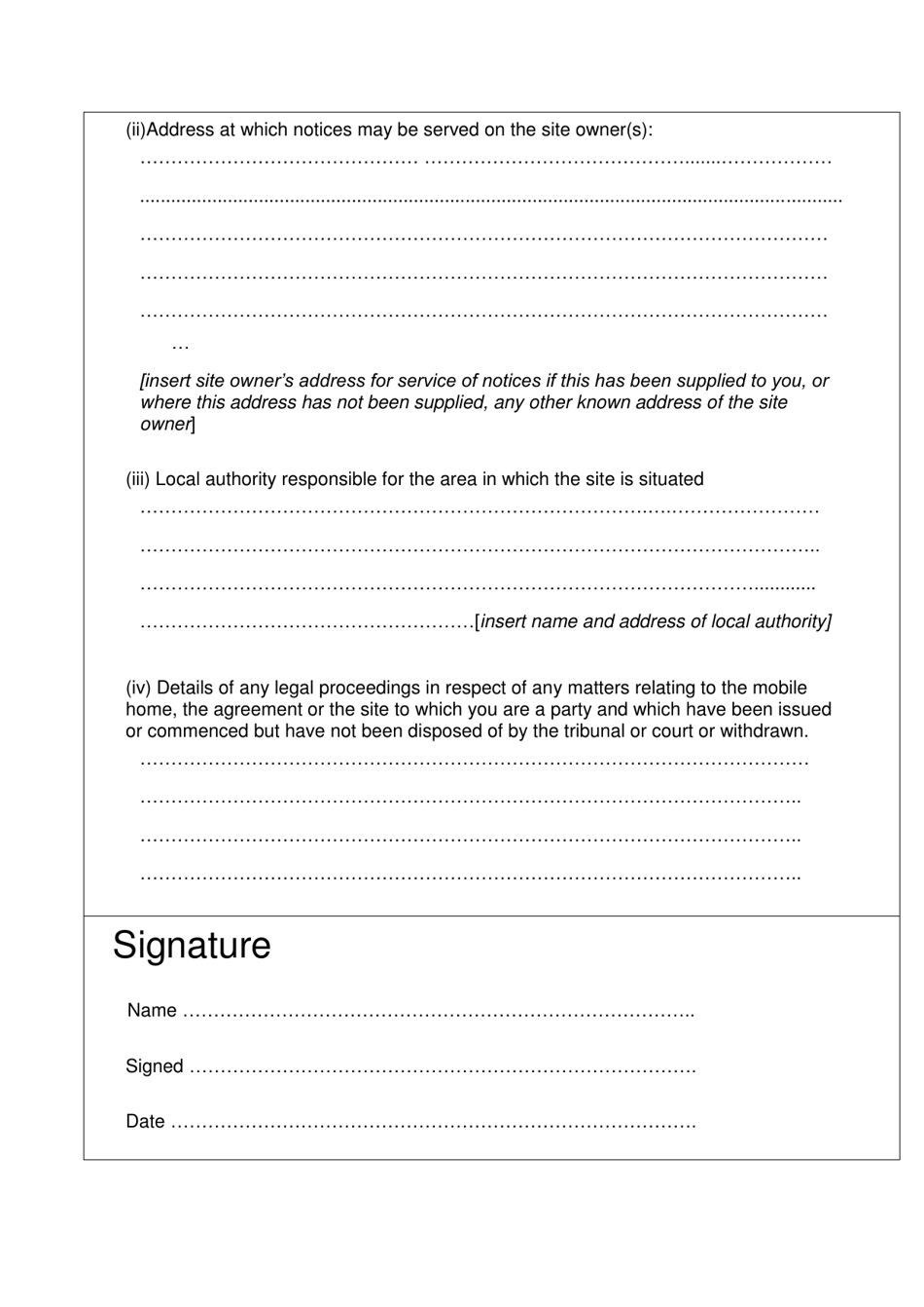 Schedule 1 Buyers Information Form - United Kingdom, Page 4