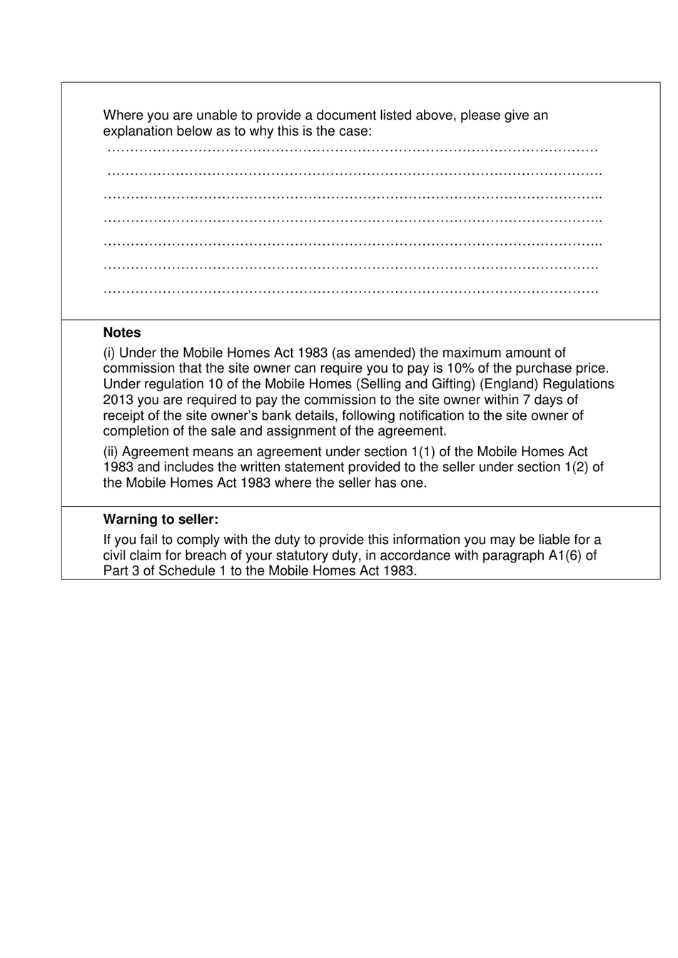 Schedule 1 Buyers Information Form - United Kingdom, Page 6