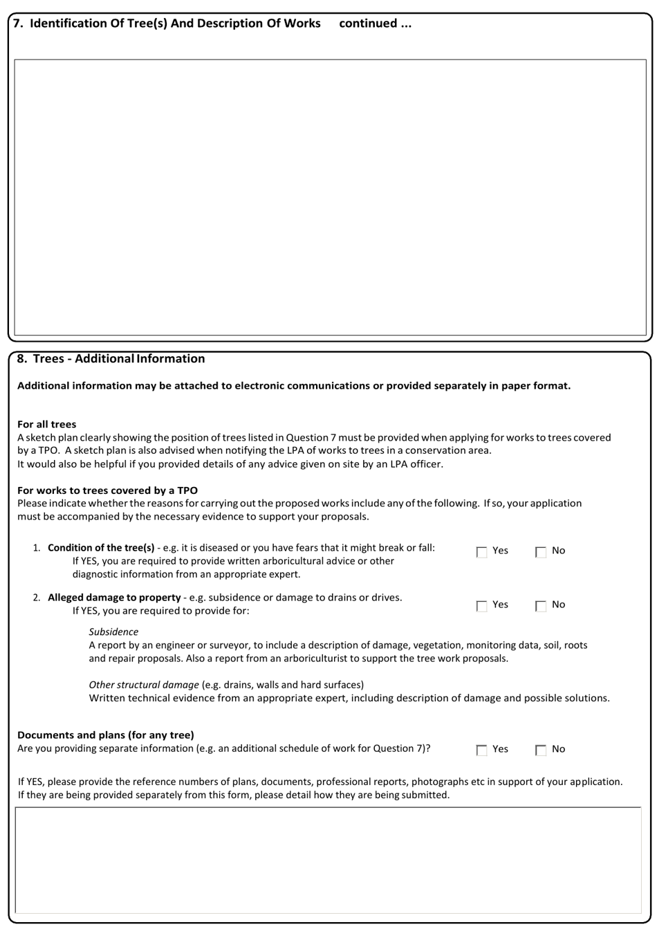 Application for Tree Works: Works to Trees Subject to a Tree Preservation Order (Tpo) and / or Notification of Proposed Works to Trees in a Conservation Area - United Kingdom, Page 3