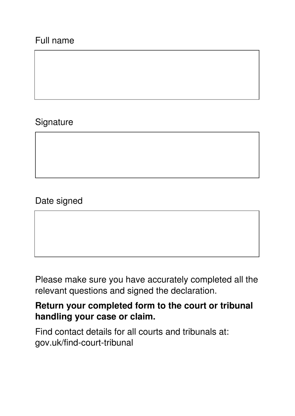 Form EX160 Apply for Help With Court and Tribunal Fees (Large Print) - United Kingdom, Page 14