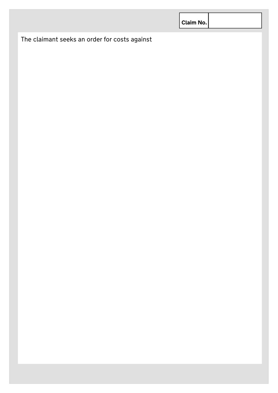 Form N8 Claim Form (Arbitration) - United Kingdom, Page 3