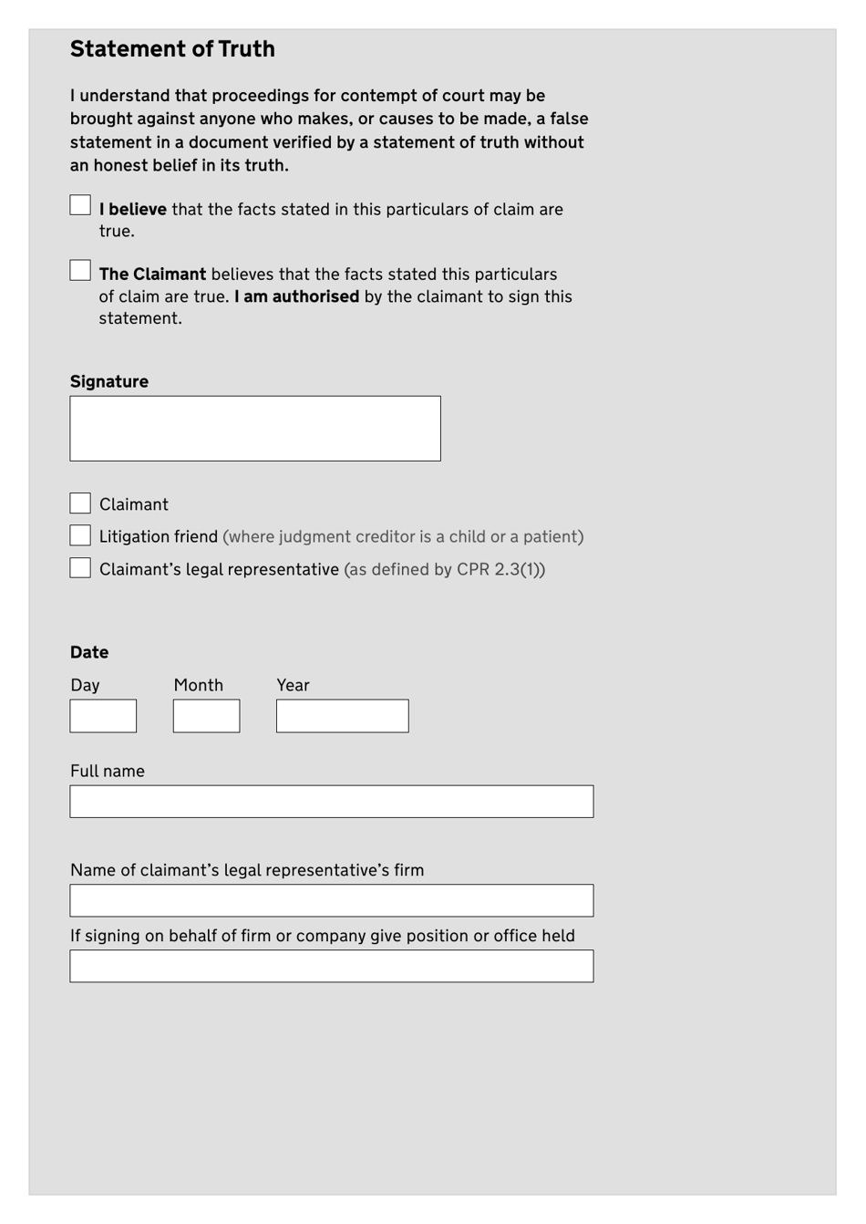 Form N8 Claim Form (Arbitration) - United Kingdom, Page 4
