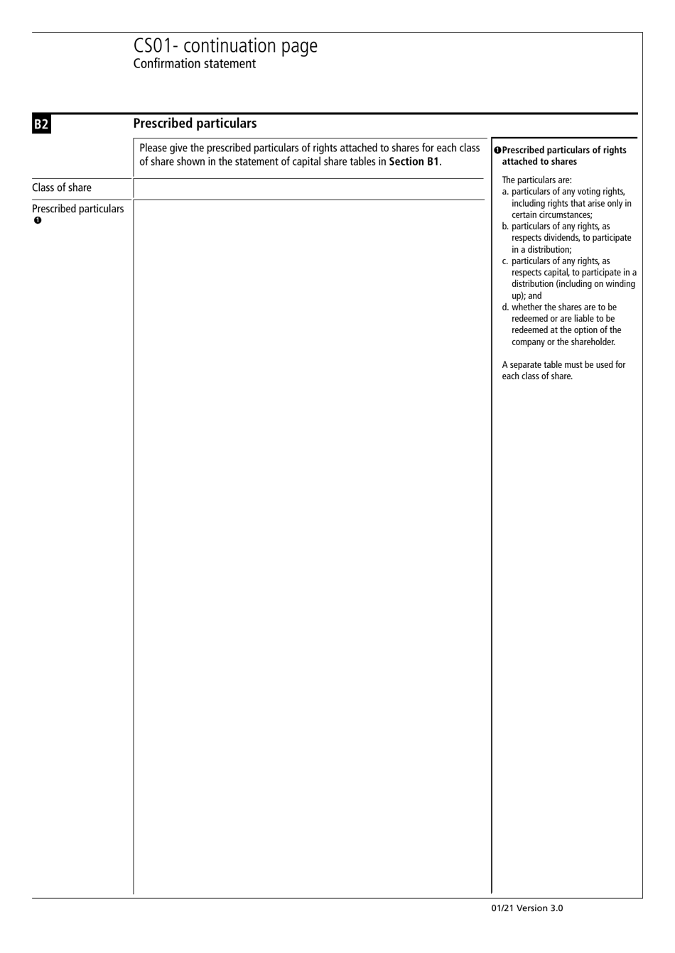 Form CS01 Confirmation Statement Continuation Page - United Kingdom, Page 2