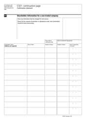 Form CS01 Confirmation Statement Continuation Page - United Kingdom, Page 3