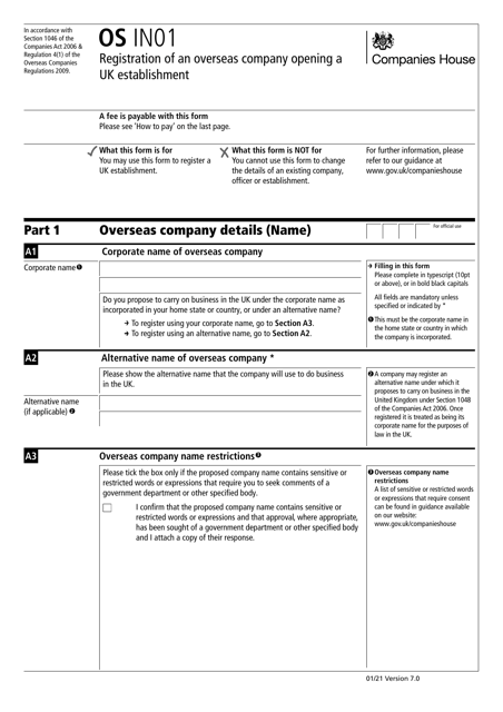 Form OS IN01  Printable Pdf