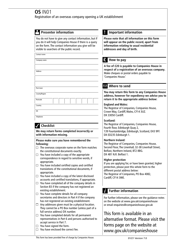 Form OS IN01 Registration of an Overseas Company Opening a UK Establishment - United Kingdom, Page 15