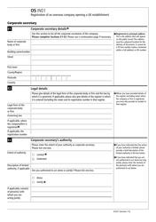 Form OS IN01 Registration of an Overseas Company Opening a UK Establishment - United Kingdom, Page 6