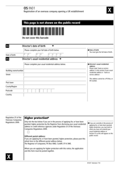 Form OS IN01 Registration of an Overseas Company Opening a UK Establishment - United Kingdom, Page 8