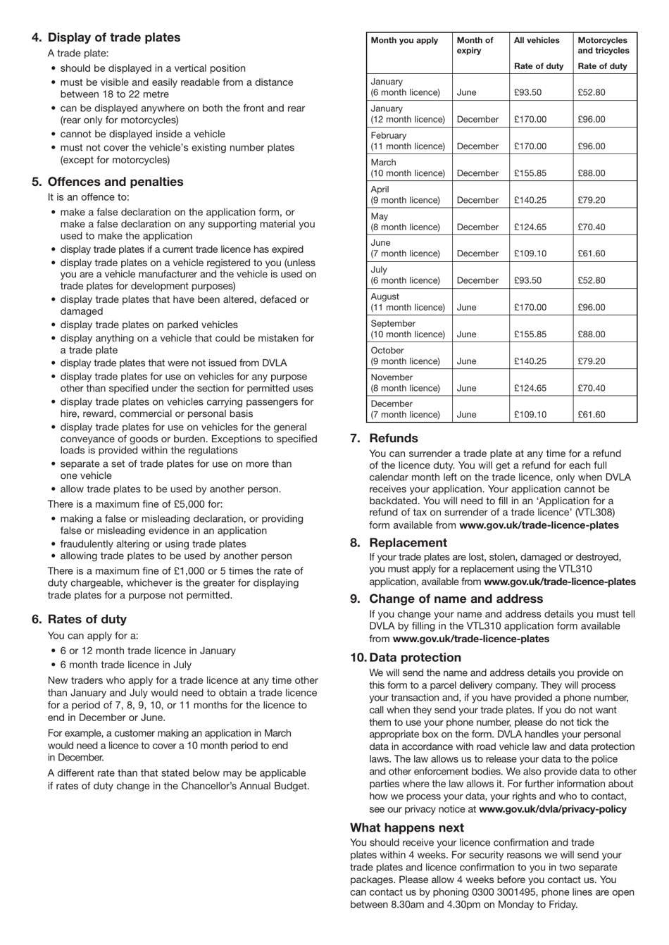 Form VTL301 - Fill Out, Sign Online and Download Printable PDF, United ...