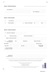 Gro Birth Certificate Application Form (For Events Registered Overseas) - United Kingdom, Page 2