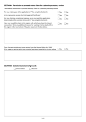 Form N208PC Planning Statutory Review - Part 8 Claim Form (Cpr8.1(6) and Practice Direction 8c) - United Kingdom, Page 3