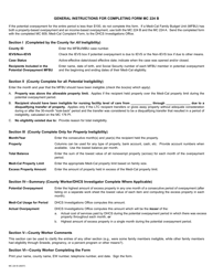 Form MC224 B Medi-Cal Potential Overpayment Reporting Work Sheet - Property Total Ineligibility or Ineligibility for a Specific Level of Services - California, Page 2
