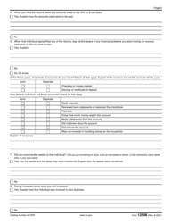 IRS Form 12508 Questionnaire for Non-requesting Spouse, Page 2