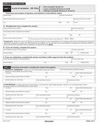 Form MV-521 Application to Amend a Driving School License - New York, Page 2