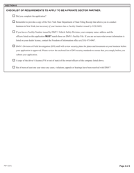 Form PSP-1 &quot;Application for Registration Processing by Private Partners&quot; - New York, Page 4