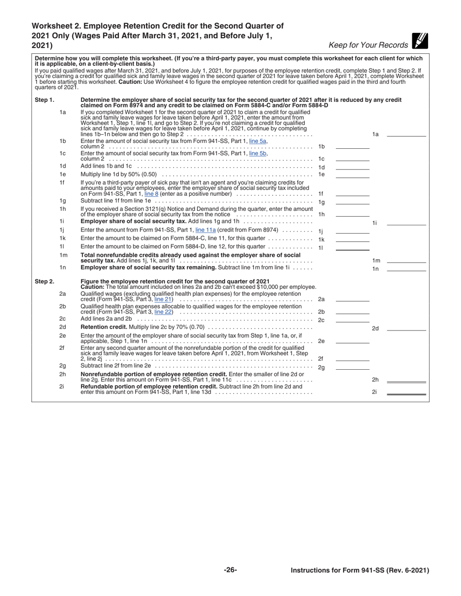 Instructions for IRS Form 941-SS Employers Quarterly Federal Tax Return - American Samoa, Guam, the Commonwealth of the Northern Mariana Islands, and the U.S. Virgin Islands, Page 26