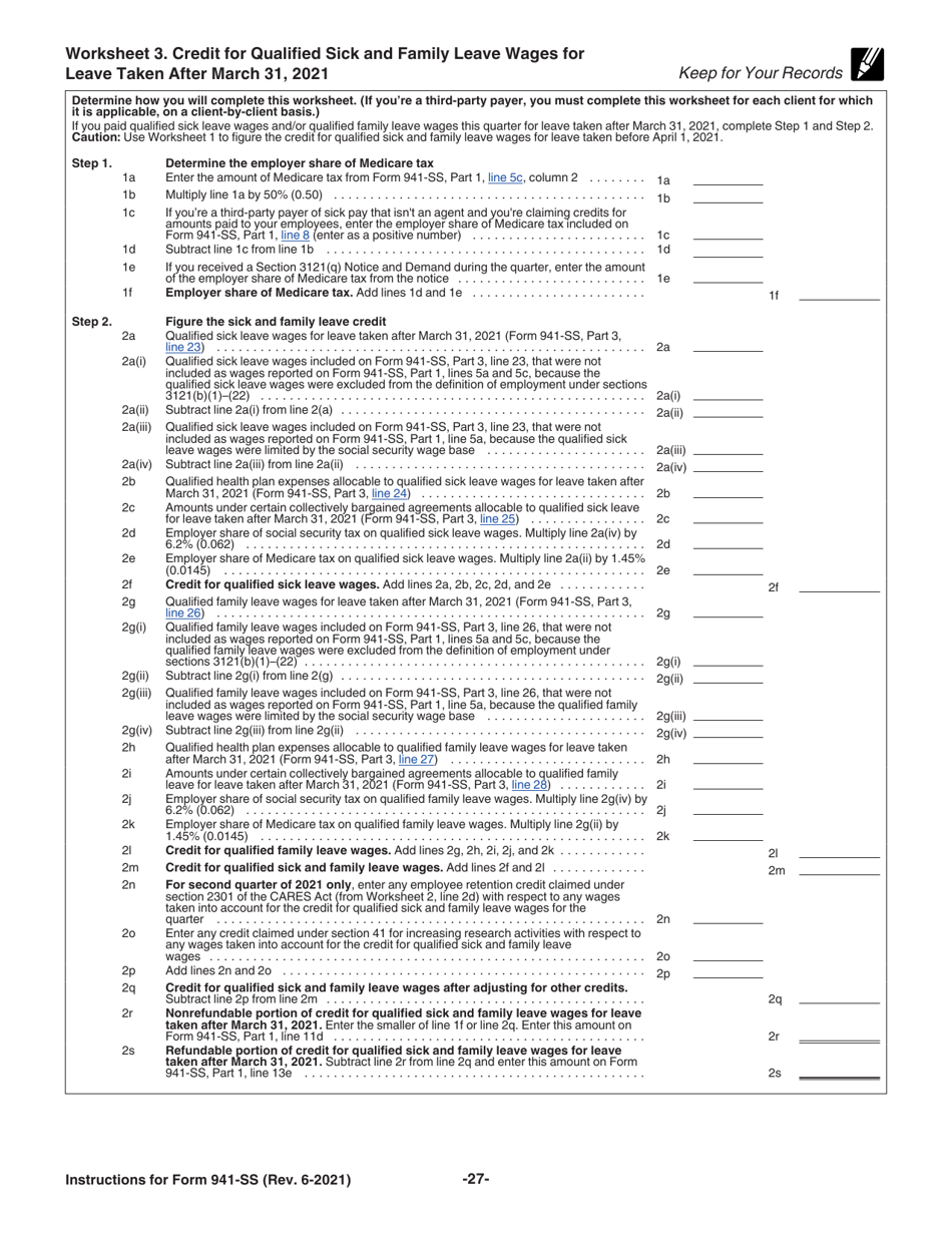 Instructions for IRS Form 941-SS Employers Quarterly Federal Tax Return - American Samoa, Guam, the Commonwealth of the Northern Mariana Islands, and the U.S. Virgin Islands, Page 27