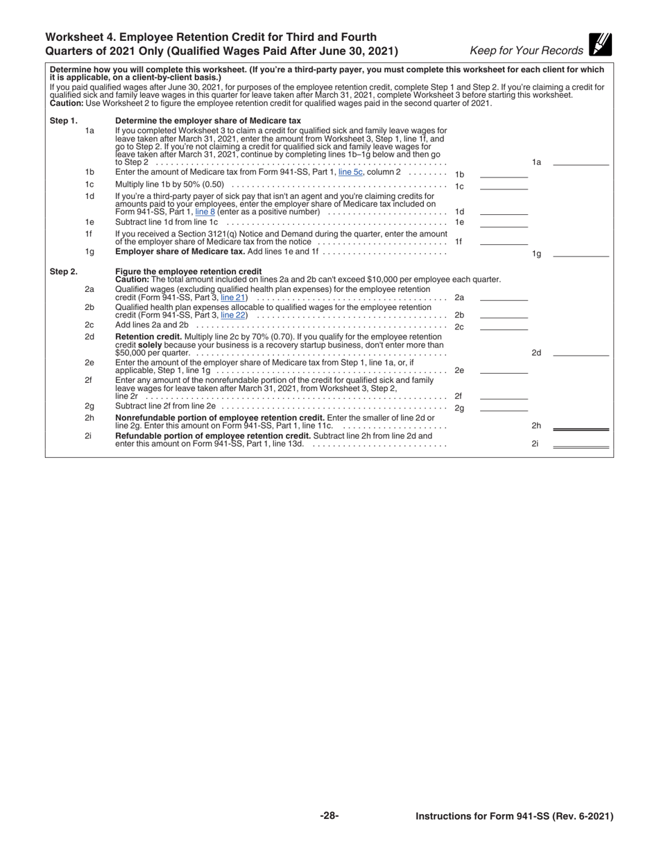 Instructions for IRS Form 941-SS Employers Quarterly Federal Tax Return - American Samoa, Guam, the Commonwealth of the Northern Mariana Islands, and the U.S. Virgin Islands, Page 28