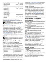 Instrucciones para IRS Formulario 2290(SP) Declaracion Del Impuesto Sobre El Uso De Vehiculos Pesados En Las Carreteras (Spanish), Page 7