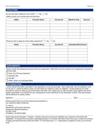 Form RAP-1014A Emergency Rental Assistance Program Utilities Only Application - Arizona, Page 2